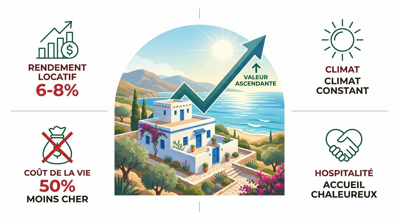 Petite maison traditionnelle au Maroc avec vue sur les montagnes