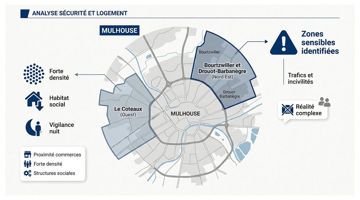 Analyse de la sécurité et du logement social dans les quartiers de Mulhouse