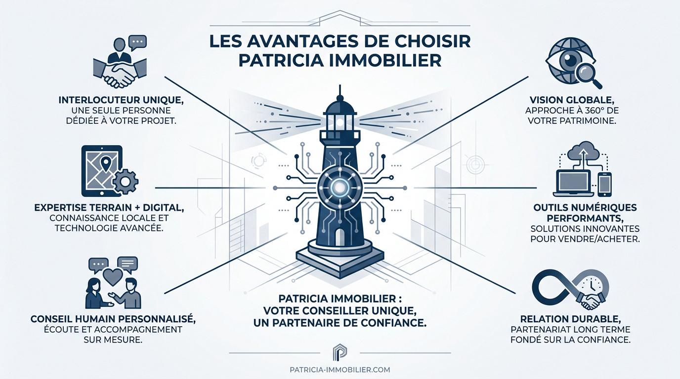 Les avantages de l'accompagnement immobilier digital et humain avec Patricia4RealEstate