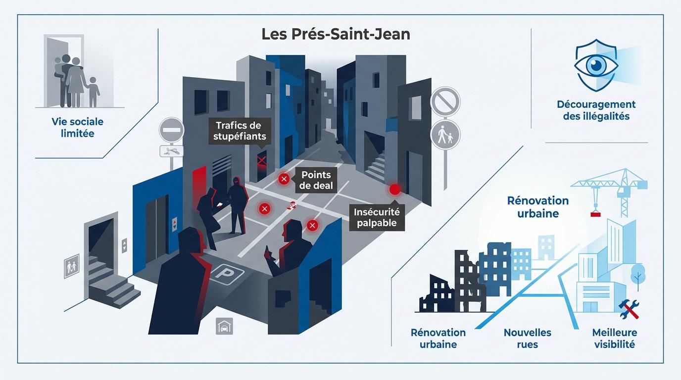 Aménagements urbains et défis sécuritaires aux Prés Saint-Jean
