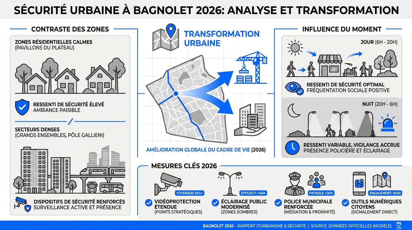 Analyse de la sécurité urbaine et de la transformation des quartiers à Bagnolet en 2026