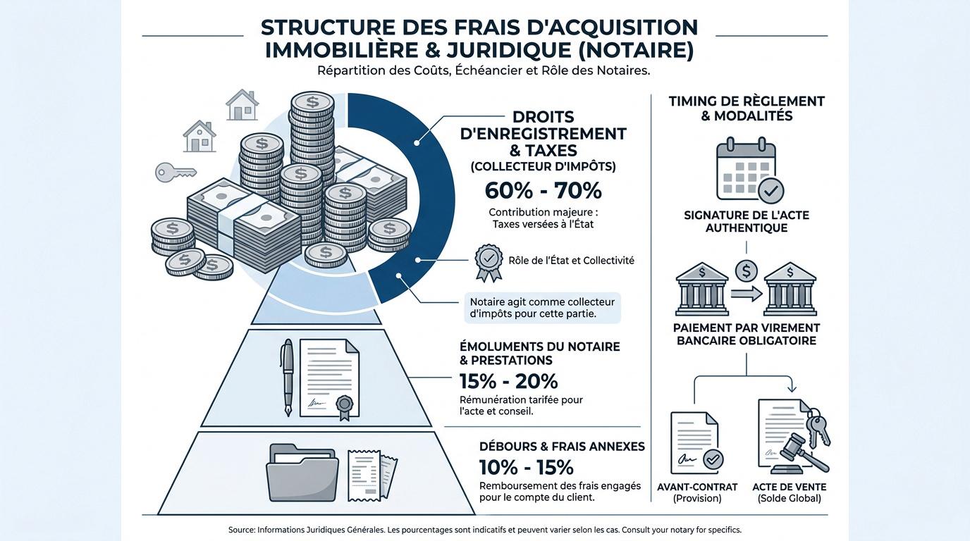Structure des frais d'acquisition immobilière