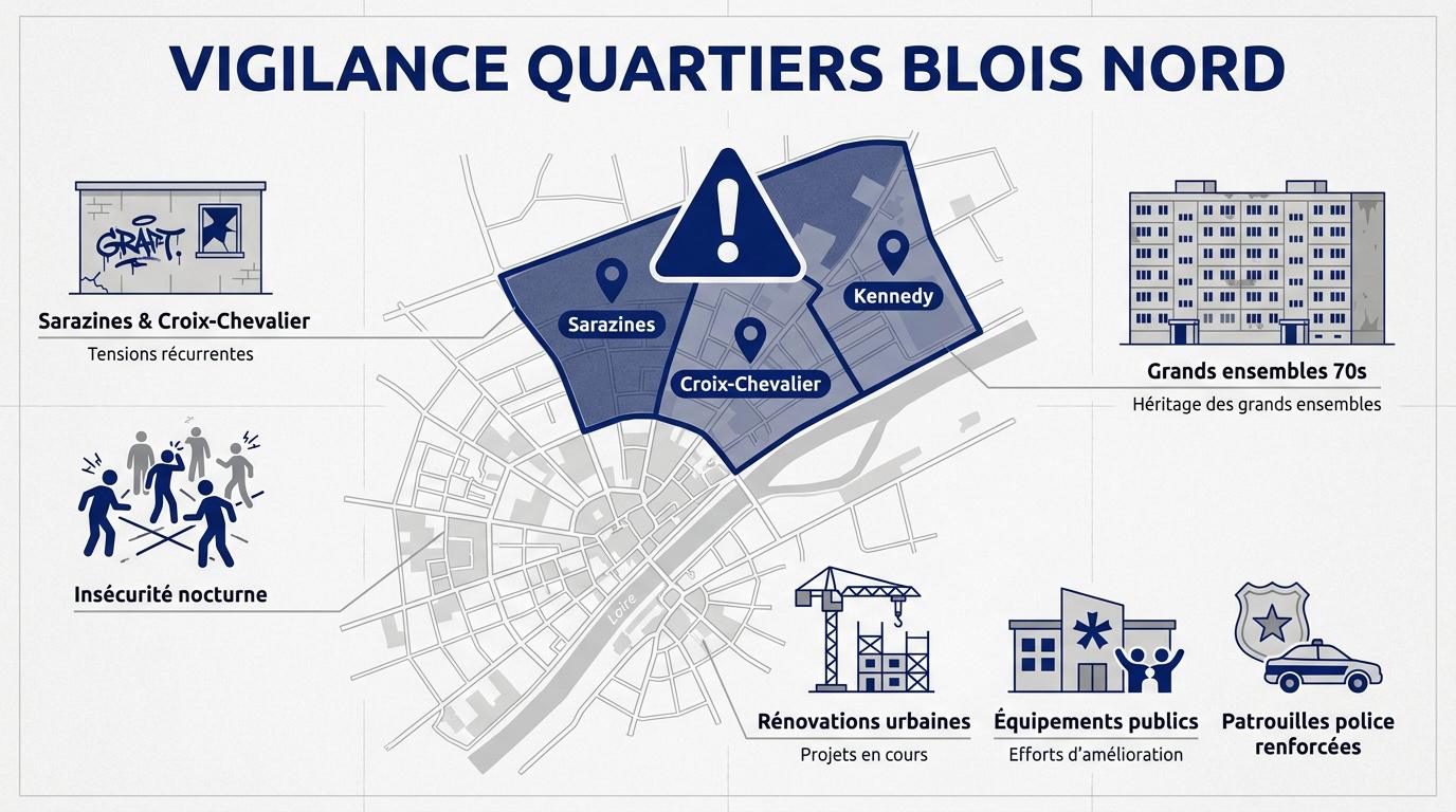 Vigilance et rénovation dans les quartiers nord de Blois