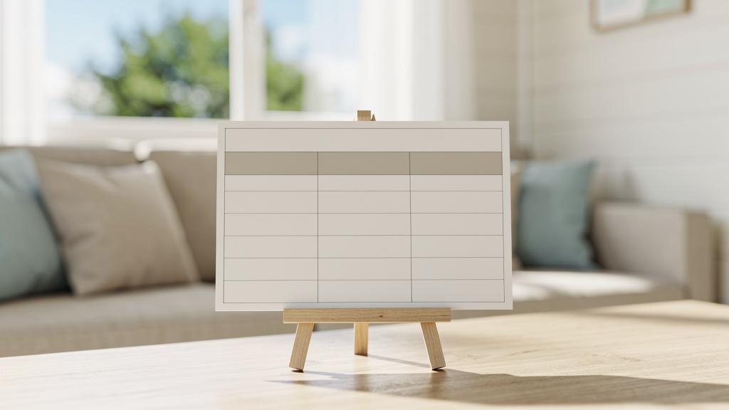 Tableau des tarifs de location annuelle de mobil-home